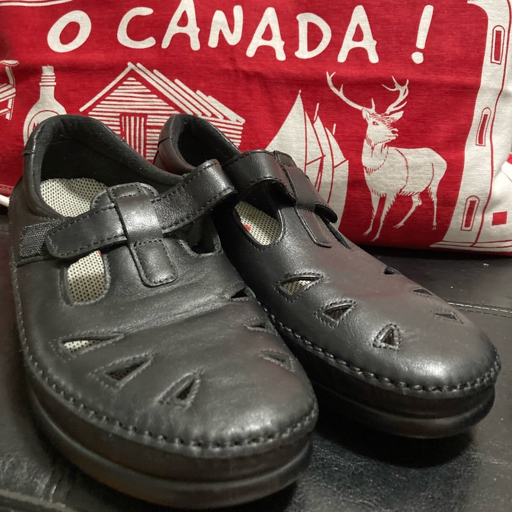 SAS Tripad Comfort Black Leather Shoes 👟